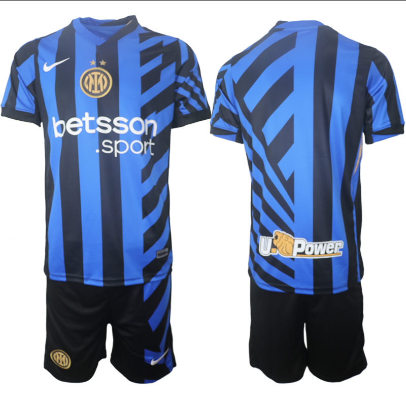Men 2024-2025 Club Inter Milan home Blue blank Soccer Jersey->juventus jersey->Soccer Club Jersey